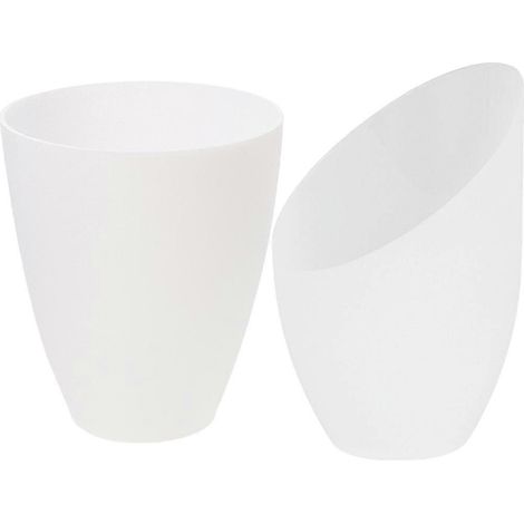 Lot de 2 abat-jour inclinés et plats en plastique pour lampe de table, suspension ou applique murale. (1/5)