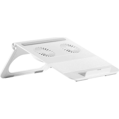 Laptop-Kühlständer, Laptop-Kühlständer mit zwei Lüftern, leiser und faltbarer tragbarer Kühler für Tablets (1/5)