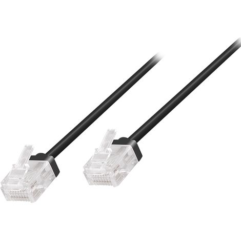 LogiLink CQ3013U cable de red Negro 0,3 m Cat6a U/UTP (UTP) Plano (1/3)