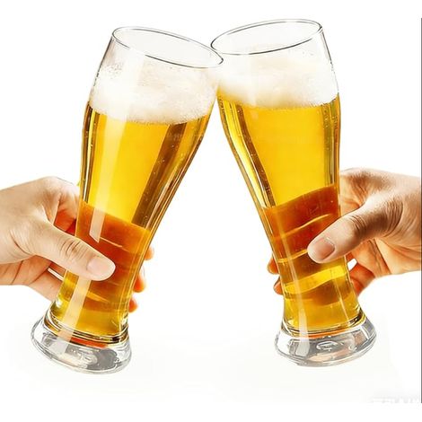 Verres à Bière Bicchieri Birra Weizen in Vetro 720 Ml Va Au Lave-Vaisselle De Biere Pour Sodas Eau Boissons Chaudes Et Fraudes (1/5)