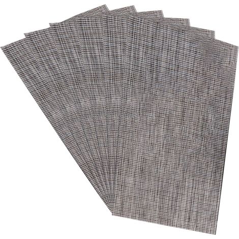 Juego de 8 manteles individuales antideslizantes y resistentes al calor, fabricados en PVC lavable, para cocina y comedor. (1/5)