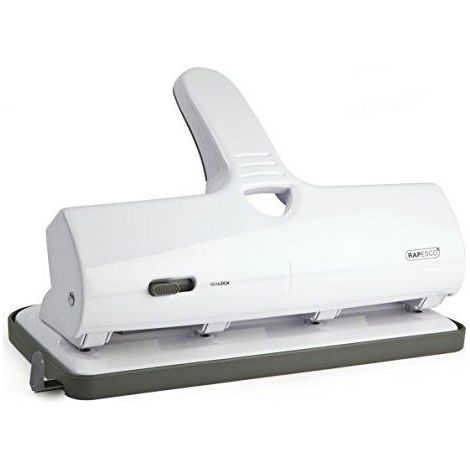 Rapesco ALU 40 perforatore da ufficio bianco design elegante
