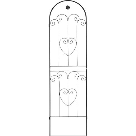 Set di 2 tutori per pomodori pieghevoli per piante rampicanti da giardino 150 x 50 cm in metallo verde 130012189
