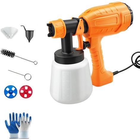Nouveau Pulvérisateur De Peinture électrique for Clôtures Et Abris De Jardin, Pistolet Pulvérisateur Ultra Airless Réservoir Amovible De 800 Ml for L'intérieur Et L'extérieur De (1/5)