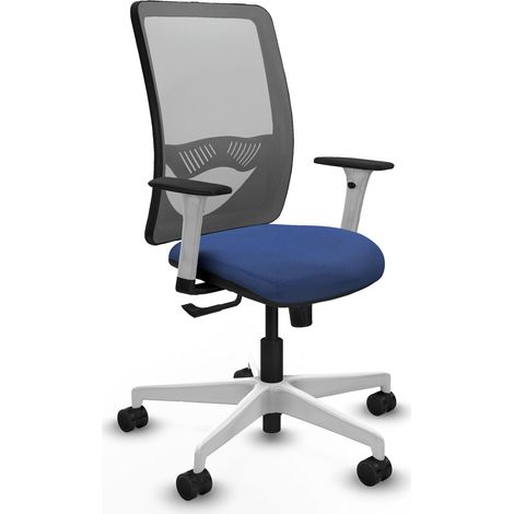 Chaise de bureau piqueras y crespo Zulema blanc mousse épaisse (1/2)