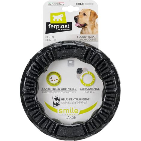 Jouet Chien, Distributeur Croquettes ou Friandises, en Caoutchouc Naturel Durable à Mâcher, Arôme de Poulet, Rebondissant, Lancer et rapporter, Jouets pour Petit Chien, Orange (1/5)