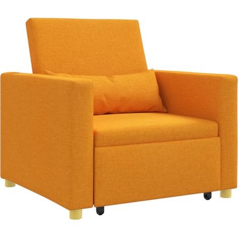 Maison Exclusive - Ausziehbare Schlafcouch Einzel Dunkelgelb 90 x