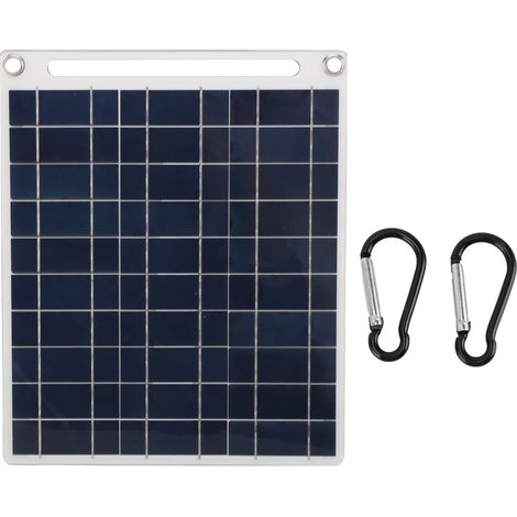 Panneau Solaire Polycristallin 11W 18V Multi-sorties Portable Petit Panneau Solaire pour Appareils Mobiles Lampes (1/5)