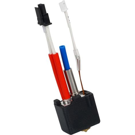 [Hotend] Compatible pour Anycubic Kobra 2 / Kobra 2 Pro / Kobra 2 Max - Kit de tête d'extrusion avec buse en cuivre 0.4mm, bloc aluminium, pour filament 1.75mm, 24V 60W (1/2)