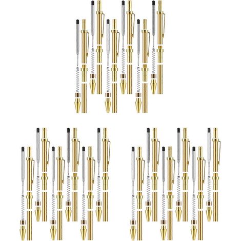 Kit de 18 stylos rétractables pour le tournage sur bois (8 mm), avec recharges et outils pour la fabrication de stylos en bois. (1/5)