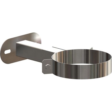 ATEC Distanziatore a parete 50-150mm DN110/160 E acciaio inox grezzo accorciabile, 703744