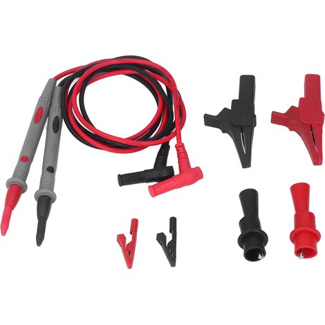 Kit de pinces crocodiles pour multimètre, test de diagnostic automobile, réparation électronique, 10 pièces, JT8013 (1/5)