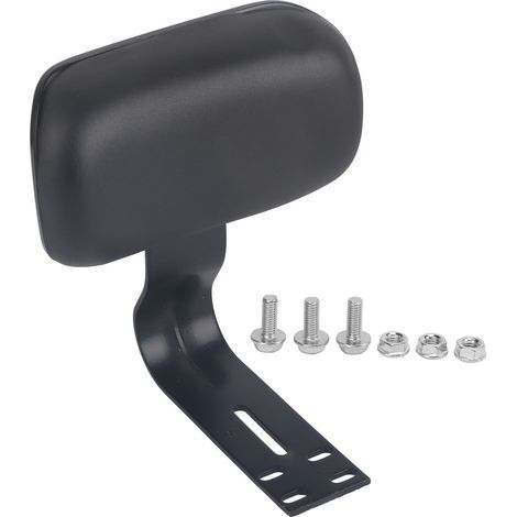 Dossier de siège de passager arrière de vélo électrique avec support en métal en forme de U noir confortable (1/5)
