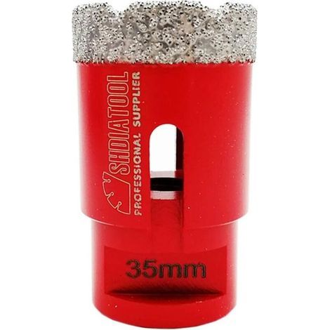Ineasicer Forets Diamant 35mm Trépans de Forage avec Filetage M14 pour Perçage à sec en Porcelaine Carrelage Granit Marbre (1/4)