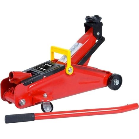 Cric Martinetto Idraulico 2 Ton Auto Sollevatore Carrello Officina Garage Sicuro