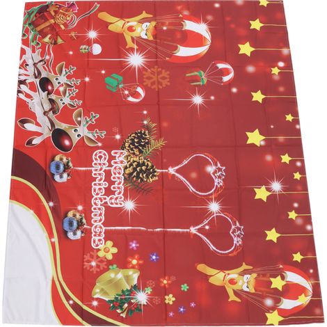 Weihnachtlicher Wandteppich, HD-Druck, modisch, lichtbeständig, tragbar, farbenfroher Hintergrund für die Heimdekoration, Muster 11 (1/5)