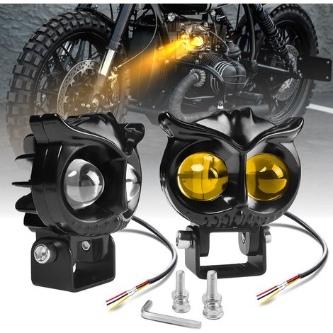 LED Pods Lights-3 Mode Off Road Lumières auxiliaires Double Couleur Ambre/Blanc Lumières de conduite 2PCS 60W Lumière de brouillard pour Wrangler, camion, SUV, ATV, UTV, moto, R1200gs, F-150, Tacoma