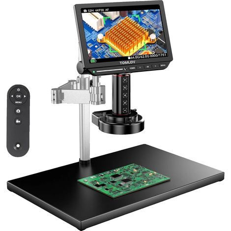 Microscopio, schermo da 10,1", uscita HDMI, ingrandimento da 1500X a 3000X, vetro ottico di alta qualità, certificazione CE. (1/5)