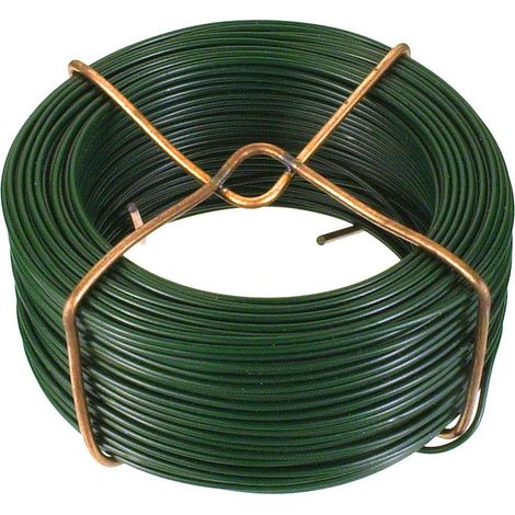 Filo di ferro zincato rivestito PVC verde Ø 1,0 mm. - 60 mt.