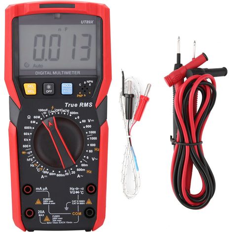 Multímetro digital Unit Ut89x NVC con prueba de temperatura -Crezuo