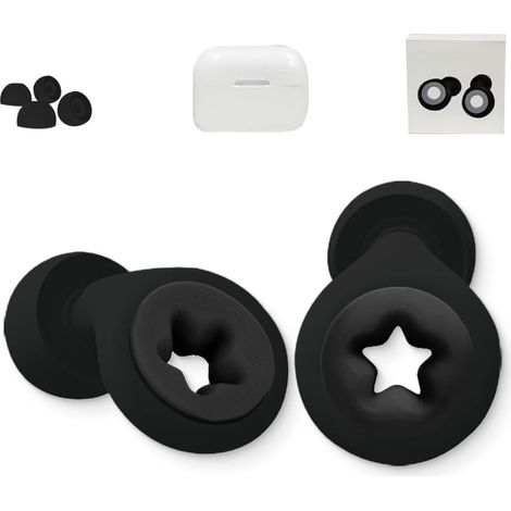Bouchons d'oreille pour la réduction du bruit, Bouchon d'oreille protection auditive, Protection auditive super douce et réutilisable en silicone flexible (1/5)