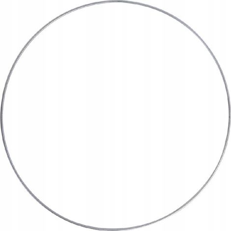 Cercle métallique 25 cm, argent, 1 pc. (1/5)