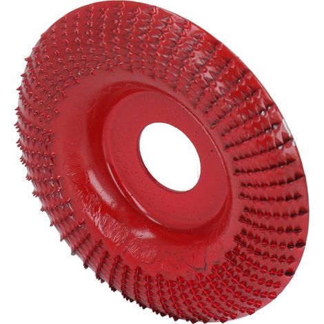 Disque de façonnage pour meuleuse d'angle, roue de sculpture sur bois en acier inoxydable 22mm couleur rouge bordeaux (1/5)