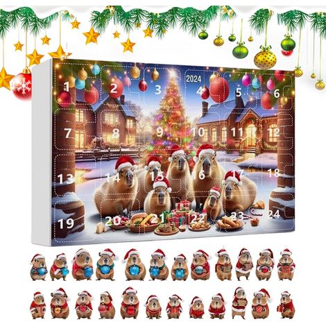 Calendrier Avent Noël - 24 Jours 3D Acrylique Déco Saisonnière 2025 Calendrier Compte À Rebours Noël Pendentif,pour Mur Fenêtre Porte Cadeaux de Fête Garnitures de