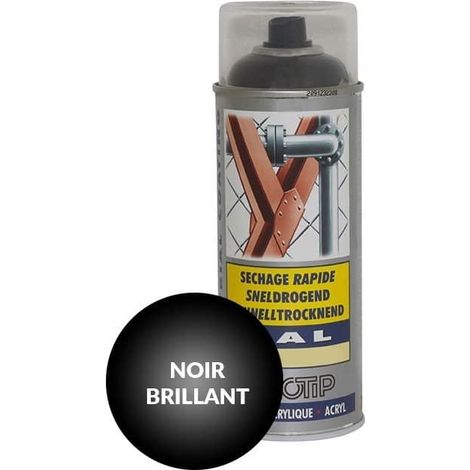 Peinture Aérosol Industrielle Intérieur/Extérieur Brillant, Couleurs au Choix 400 ML – MOTIP CARAT RAL 9005 BRILLANT - Aérosol 400ML (1/4)