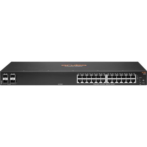Conmutador Gigabit Ethernet HP Enterprise Aruba 6000 24G 4SFP L3 administrado (10/100/1000) 1U, R8N88A