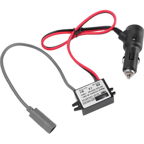 Adaptateur allume-cigare 12 V/24 V vers 30 V, 3,5 A, câble d'alimentation 16 AWG de 30 m pour camping-car, bateau ou remorque. (1/5)