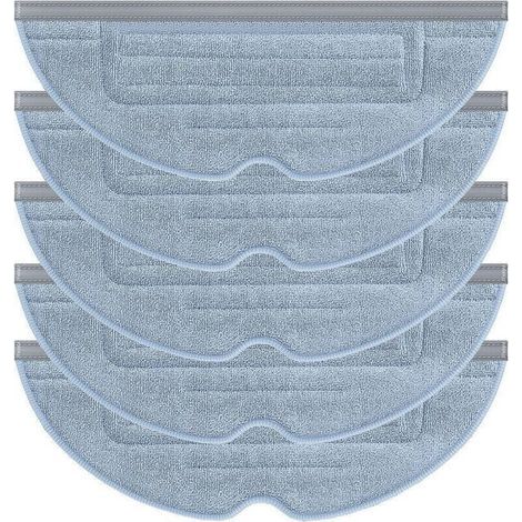 Lot de 5 Serpillres de Rechange pour Aspirateur T7 T7plus S7,Chiffons de Nettoyage pour Aspirateur Roborock S7 (1/4)