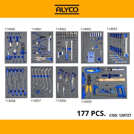 CHARIOT MÉTALLIQUE 7 TIROIRS ANTI-BASCULEMENT AVEC OUTILS ALYCO