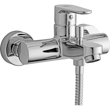 Paffoni Series Green mitigeur bain externe avec inverseur GR022CR Chromé - Laiton (1/2)