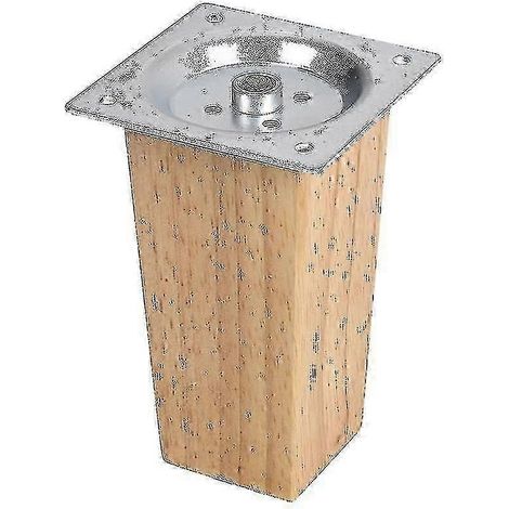 Pieds de meubles carrés en chêne, 10 cm (1/5)