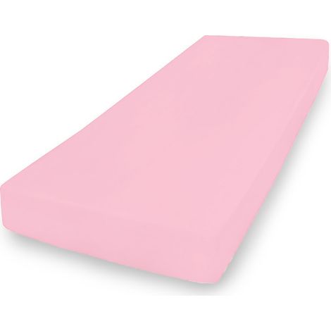 Lenzuolo jersey PREMIUM con gomma 180x190, 180x200x20, rosa10, MATEX (1/5)