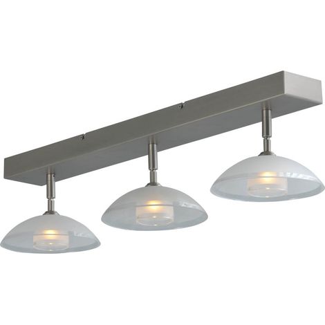 LED plafonnier Melani Gris métallisé à 3 lumières - 5481-37-06-70-3-DW