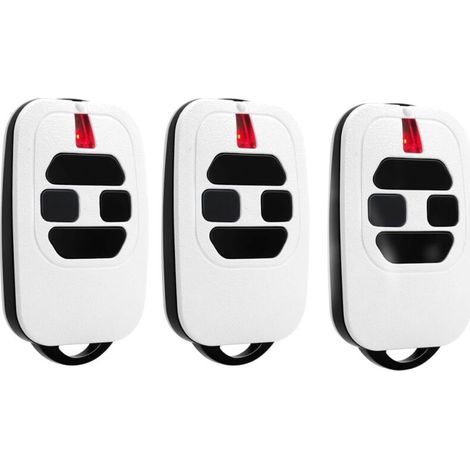 JiaJia AI-Télécommande 433,92 MHz Compatible DEA GTI2/4 GT2/4 MIO TR2/4, Codes HCS DIP SWITCH, avec Pile et Porte-clés, Lot de 3 (1/4)
