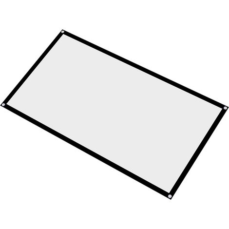 Écran de Projection Portable 60 Pouces, Format 16:9, Anti-Plis, Léger et Pliable