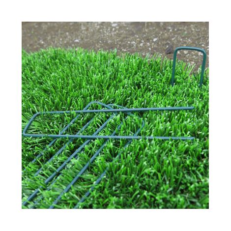 Agrafes fixation Vert 17x3.5cm - Lot de 10