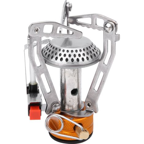 Réchaud portable d'extérieur en acier inoxydable, type split, pour le camping et les pique-niques. (1/5)