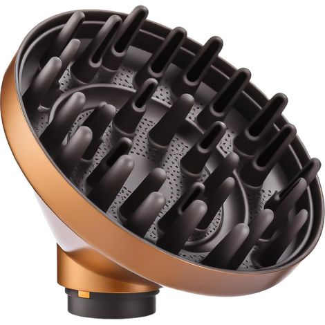 Diffusore compatibile con Dyson Airwrap HS01 HS03 HS05, diffusore per capelli ricci, ugello diffusore portatile, diffusore per capelli, trasforma Airwrap Curling Styler in asciugacapelli oro
