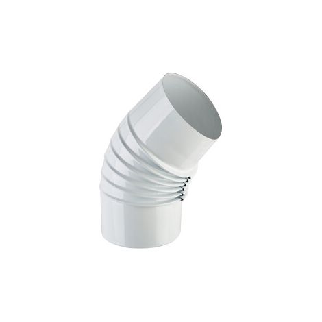 CURVA PORCELLANATA PIEGHETTATA 45 D 12CM BIANCO CLASSIC