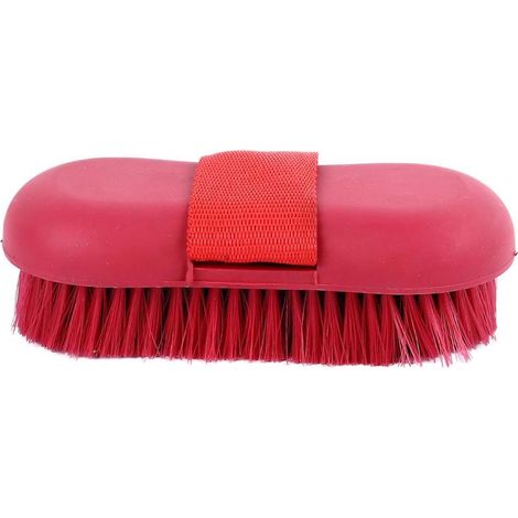 Brosse pour chevaux à poils doux, manche antidérapant, brosse de toilettage efficace pour un massage et un nettoyage en profondeur. (1/5)