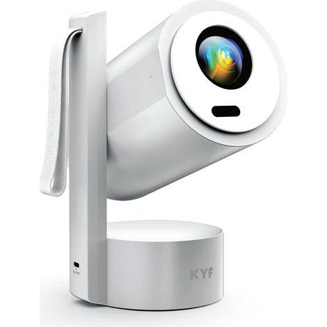 Vidéoprojecteur Android 13 4K, Portable et Rechargeable 220 ANSI Lumens, Batterie 5000mAh