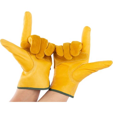 Gants en cuir pour l'équitation, l'escalade, le camping, l'isolation, courts, pour le soudage électrique, le jardinage, l'exploitation minière et les travaux publics. (1/5)