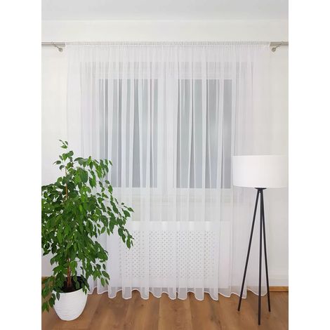 Cortina de voile confeccionada de 400x250cm. (1/5)