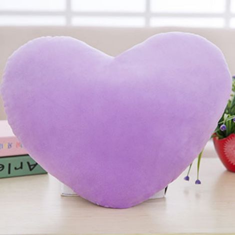 Coussin En Forme De Cœur - 10 cm - Housse En Peluche Et Rembourrage En Coton - Décoration Intérieure Pour Canapé Lit - Lot De 1 (1/4)
