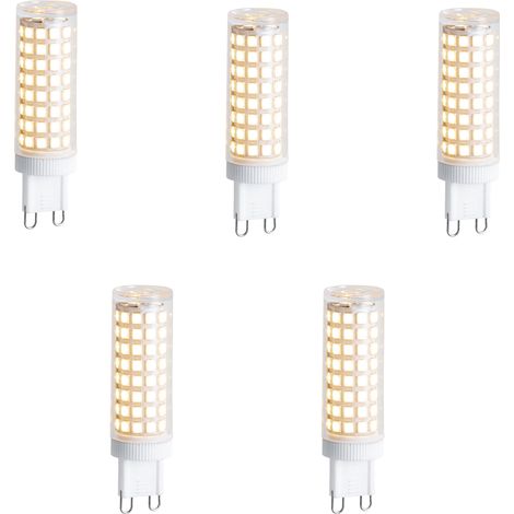 LUEDD Set di 5 lampadine LED G9 dimmerabili 5,5W 500 lm 2700K