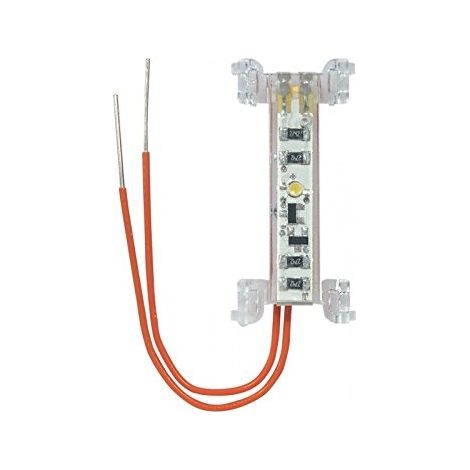 Legrand – Voyant lumineux 665090 – 230V – Faible consommation 0,15 mA – Lampe LED sans entretien – Pour montage direct